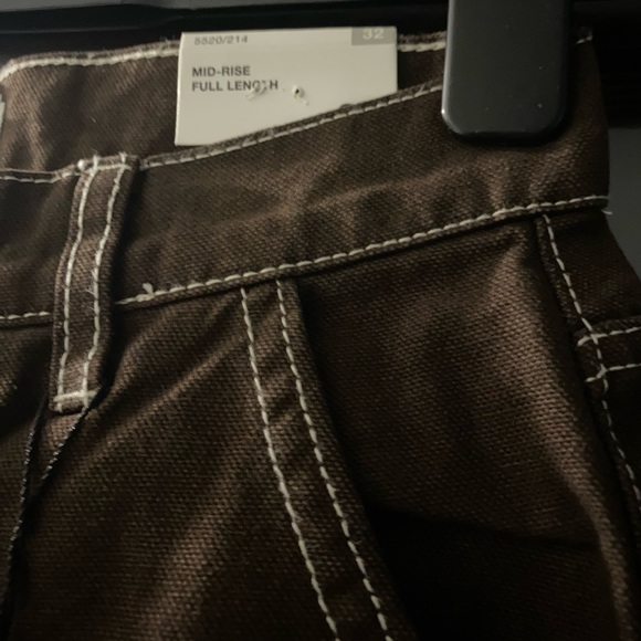 Zara Mid-Rise Cargos with Contrast Stitching - Picture 4 of 6
